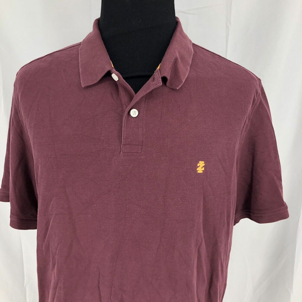 Izod Advantage Performance Natural Stretch Short Sleeve Maroon Polo Shirt XXL